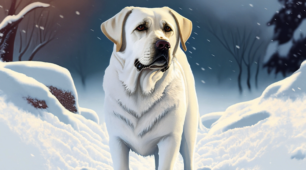 Winter Precautions for White Labradors